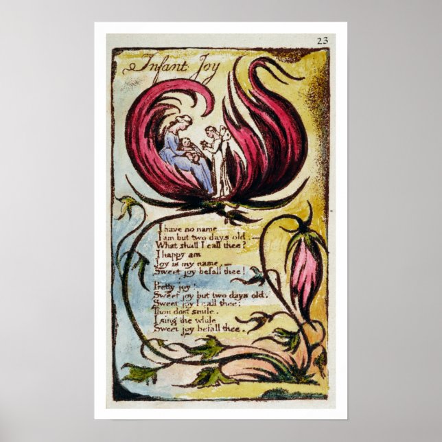 Affiche "Joie enfantine", assiette 23 de "Chansons d'Innoc (Devant)