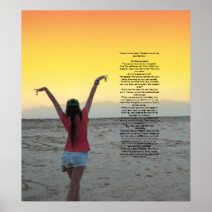 Affiche Joie et chagrin par Kahlil Gibran