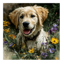 Joie Fleur Sauvage Chiot Doré