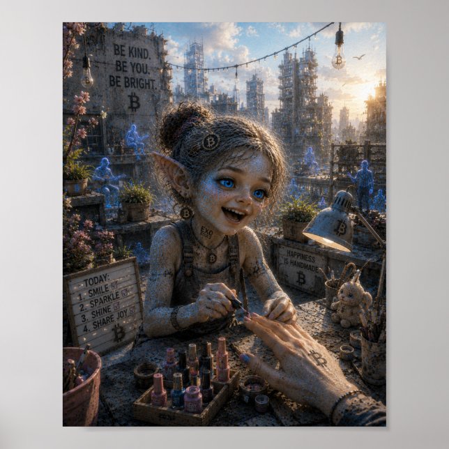Affiche Joie / Manucure / Toit (Devant)