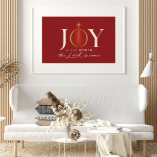 Affiche JOIE POUR LE MONDE   Noël chrétien