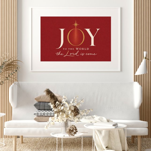 Affiche JOIE POUR LE MONDE | Noël chrétien (Créateur téléchargé)