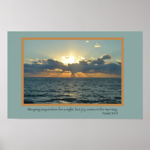 Affiche Joie (psaume 30 : 5)