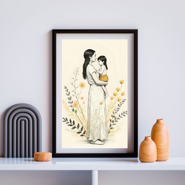 Affiche Joie silencieuse dans ses bras (Créateur téléchargé)