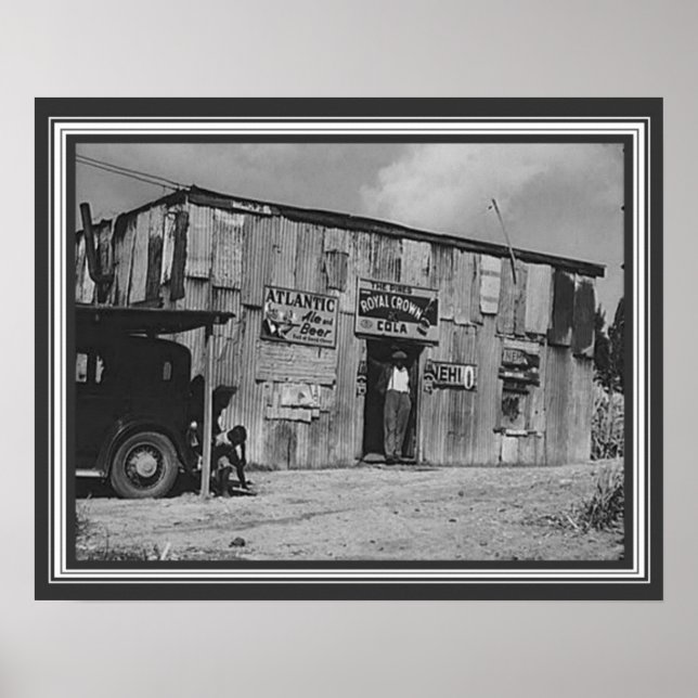 Affiche Joint Delta Juke des années 1930 (Devant)