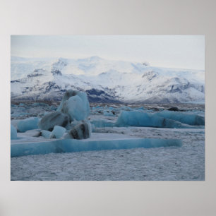 Affiche Jökulsárlón Islande