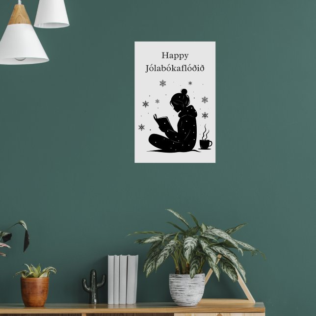 Affiche Jólabókaflóð – Déferlante de livres islandaise, ca (Salon 1)