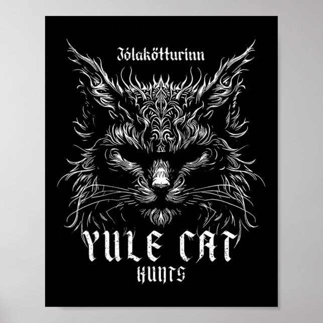 Affiche Jólakötturinn Christmas Yule Chasse aux chats (Devant)