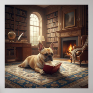 Affiche Joli Bouledogue Français