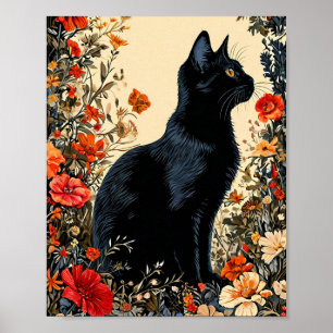 Affiche Joli Chat Noir