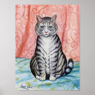 Affiche Joli chat tabby, Louis Wain