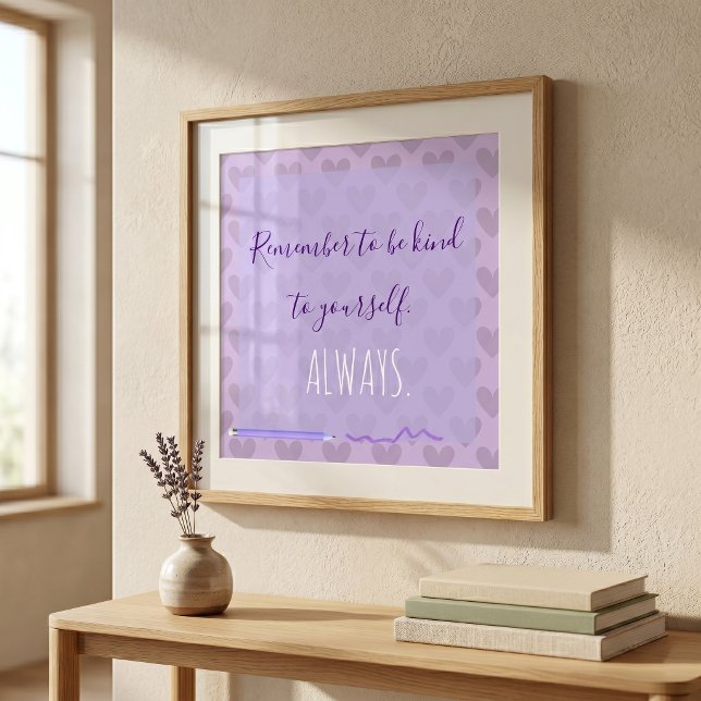 Affiche Joli Chic Pastel Lavande Motivationnel (Créateur téléchargé)