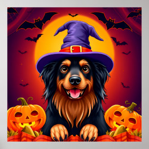 Affiche Joli chien d'Halloween