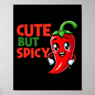Affiche Joli Chili Drôle Mignon Mais Épicé Par1