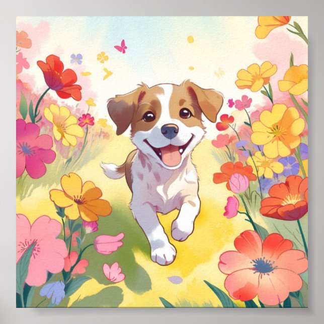 Affiche Joli chiot (Devant)