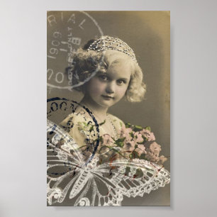 Affiche Joli collage fille