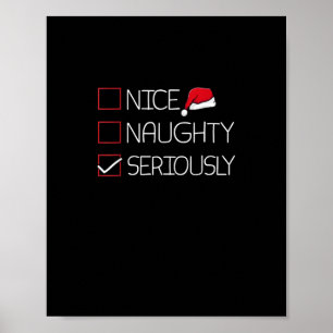 Affiche Joli Coquin Sérieusement Noël Style Moderne