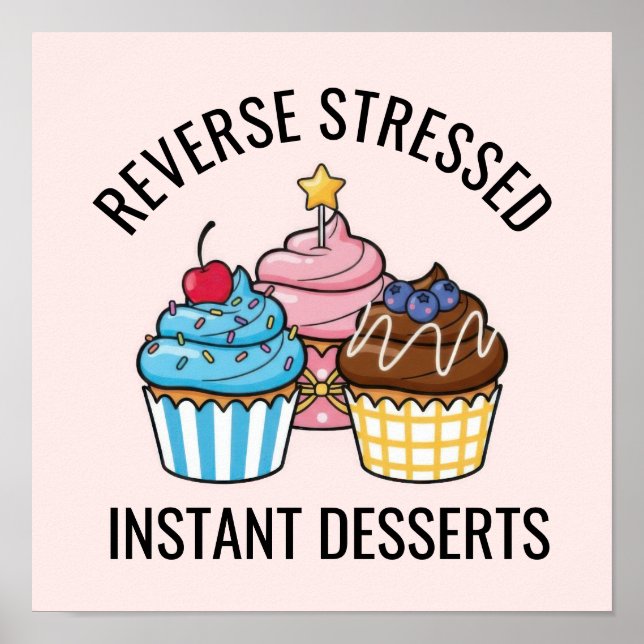 Affiche Joli Cupcake (Devant)