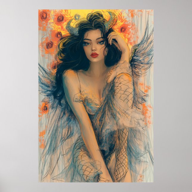 Affiche Joli diable 10034 (Devant)