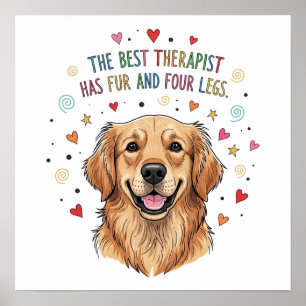 Affiche Joli Doodle Golden Retriever