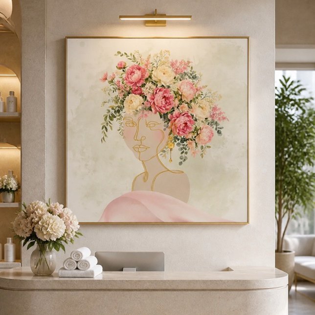 Affiche Joli en pivoines (Créateur téléchargé)