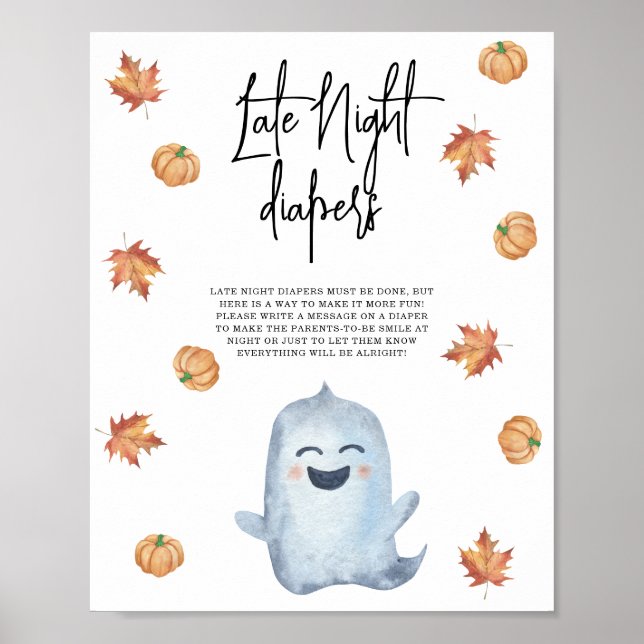 Affiche Joli fantôme - Couches de nuit tardives (Devant)