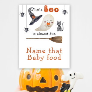 Affiche Joli fantôme - Nommez cette nourriture pour bébé