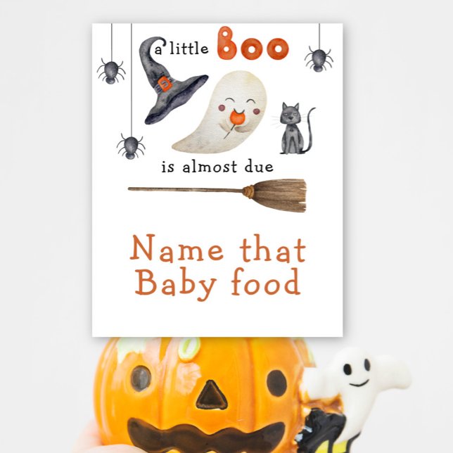 Affiche Joli fantôme - Nommez cette nourriture pour bébé (Créateur téléchargé)