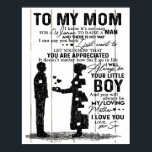 Affiche Joli Fils À Mon Mère Cadeau | Jovely Family Cadeau<br><div class="desc">C'est un cadeau parfait personnalisé pour votre maman, votre maman, votre maman, votre mère, vos parents, votre grand-mère. C'est un cadeau idéal pour toutes les saisons. Ces produits sont parfaits pour un pique-nique dans le parc, en passant par la télévision, se détendre sur le canapé, la décoration murale pour la...</div>