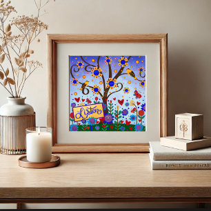 Affiche Joli Floral Écouter WOTY Inspirivé Imprimer