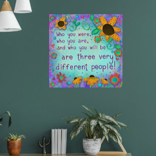 Affiche Joli Floral Qui Vous Êtes Cité Inspiritisme