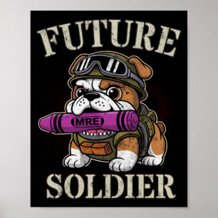 Affiche Joli futur soldat guerrier en cours de boot camp