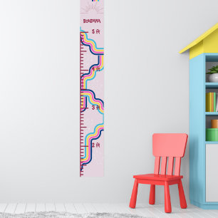 Affiche Joli graphique de croissance arc-en-ciel à conserv