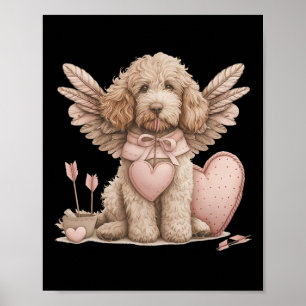 Affiche Joli jour de la Saint-Valentin Goldendoodle Chien 