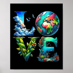 Affiche Joli Jour des terres d'Amour Tous Les Jours Jour d
