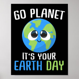 Affiche Joli Jour des terres Go Planet Jour des terres