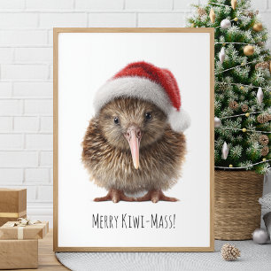 Affiche Joli Kiwi de Noël, coutume