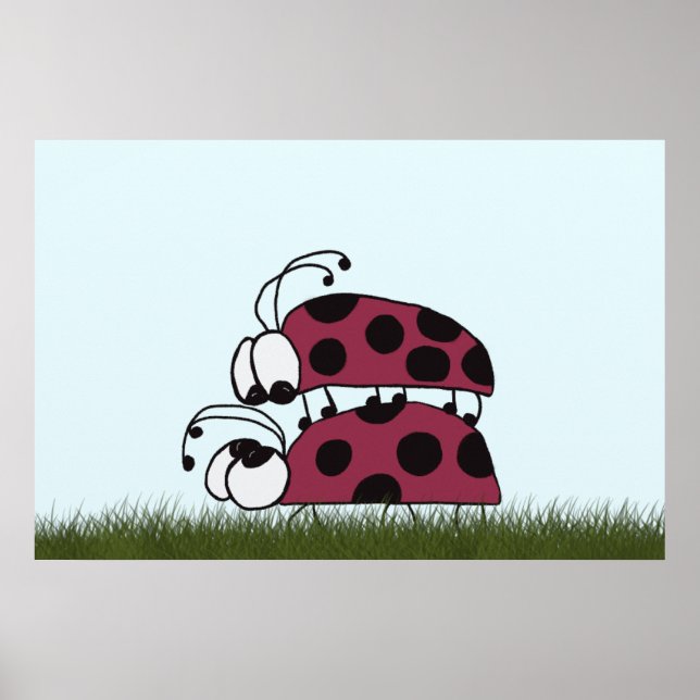 Affiche Joli Ladybug Art Intitulé Vous Êtes Mon Rock (Devant)
