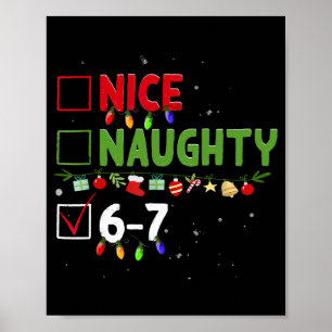 Affiche Joli Mauvais 67 Six Sept Drôle de Noël 6 7 Meme