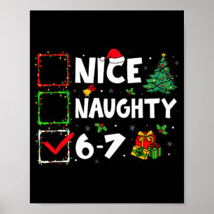Affiche Joli Mauvais 6 7 Mème 6 7 Noël Six Sept Xmas
