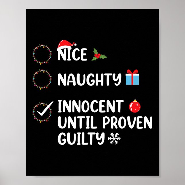 Affiche Joli Méchant Innocent jusqu'à preuve du contraire  (Devant)