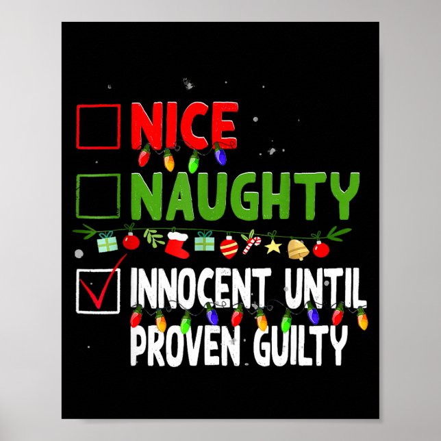 Affiche Joli Méchant Innocent jusqu'à preuve du contraire  (Devant)