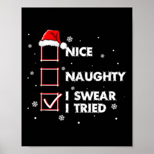 Affiche Joli méchant je jure que j'ai essayé chemise adult