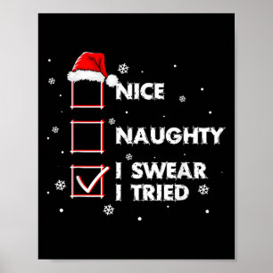 Affiche Joli méchant je jure que j'ai essayé chemise adult