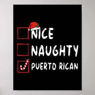 Affiche Joli méchant Noël portoricain Porto Rico Lui