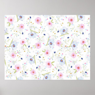 Affiche Joli motif floral