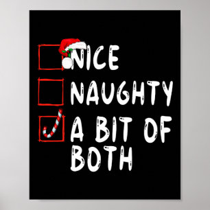 Affiche Joli Naughty Un Peu Des Deux Noël Noël Noël Noël N