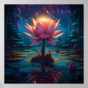 Affiche Joli nénuphar de jardin
