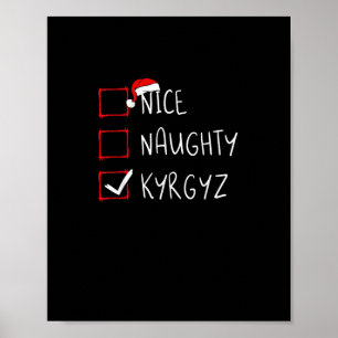 Affiche Joli Noël méchant patrimoine Kirghizistan