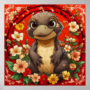 Affiche Joli Ornithorynque